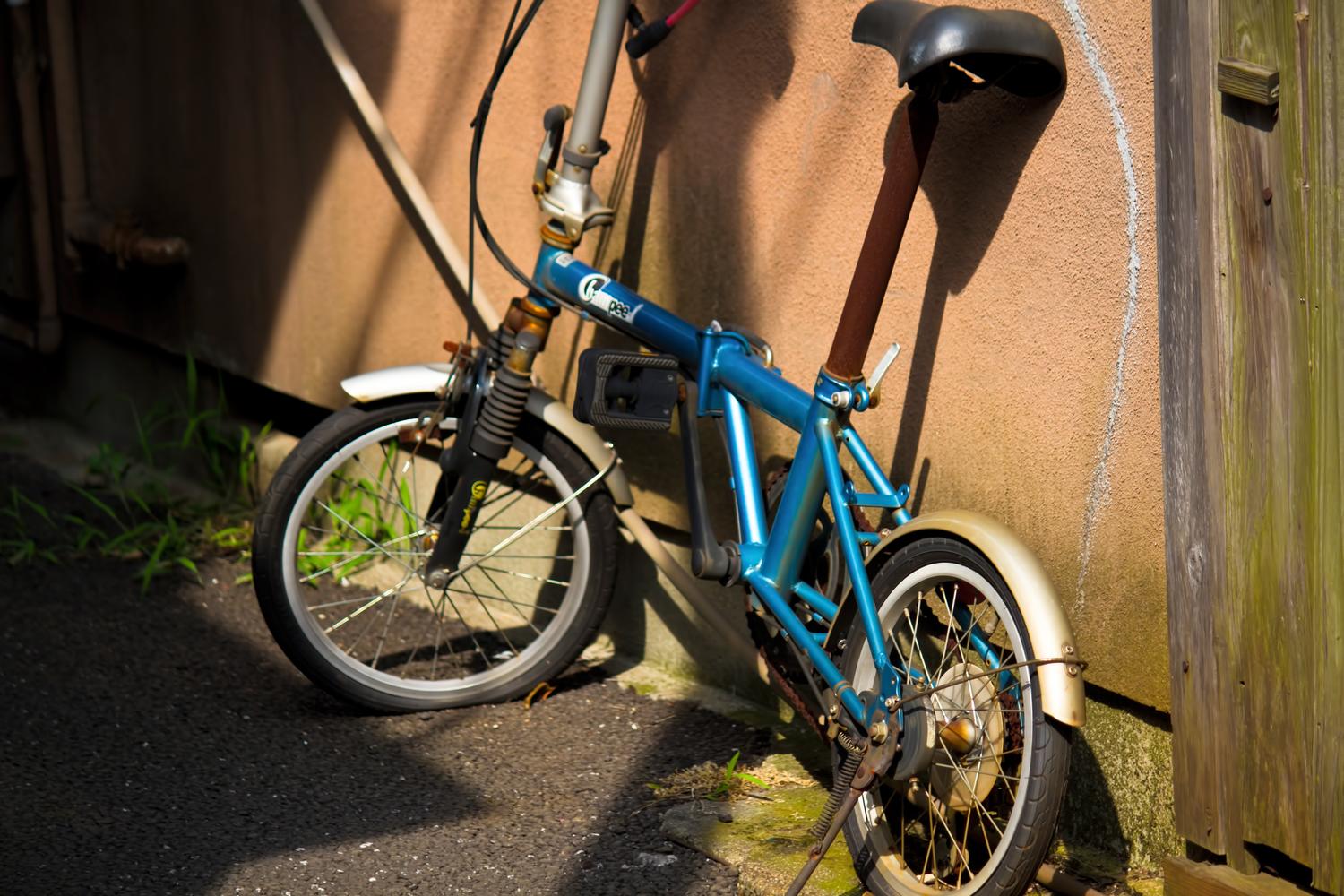 自転車のキズ